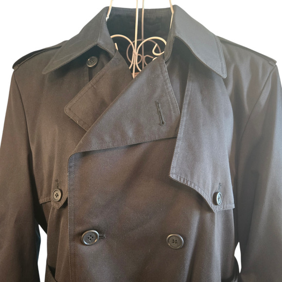 London Fog TOWNE Trench Coat Men's Size 38 Short - Picture 5 of 6